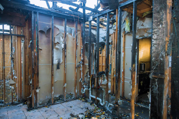 Professional Fire Damage Restoration technician working in Franklin Farm, VA